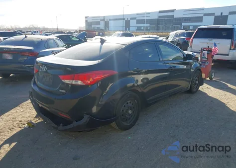 2013 Hyundai Elantra Limited from USA, damaged, VIN 5NPDH4AE8DH233435